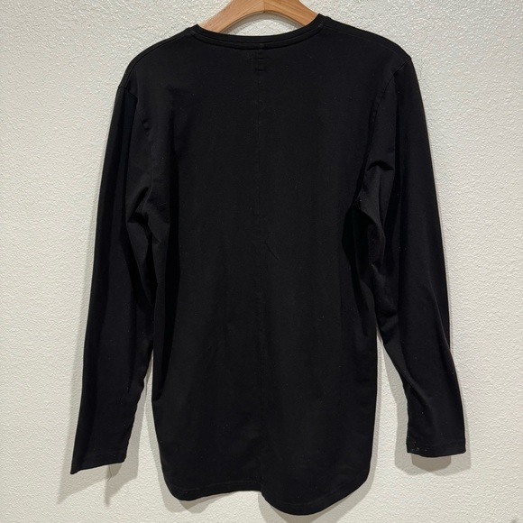 men’s killion black long sleeve t shirt top - Picture 3 of 7